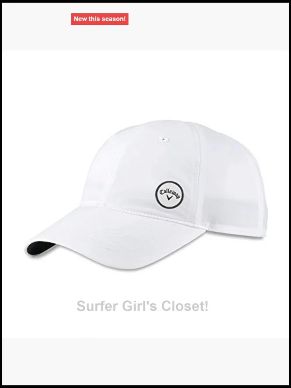 Low-Profile Baseball Cap with Ponytail Opening, Lightweight Moisture Wicking
